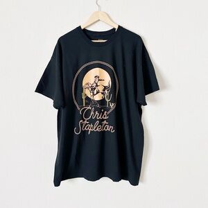 NEW Chris Stapleton Cowboy Black Graphic T-Shirt